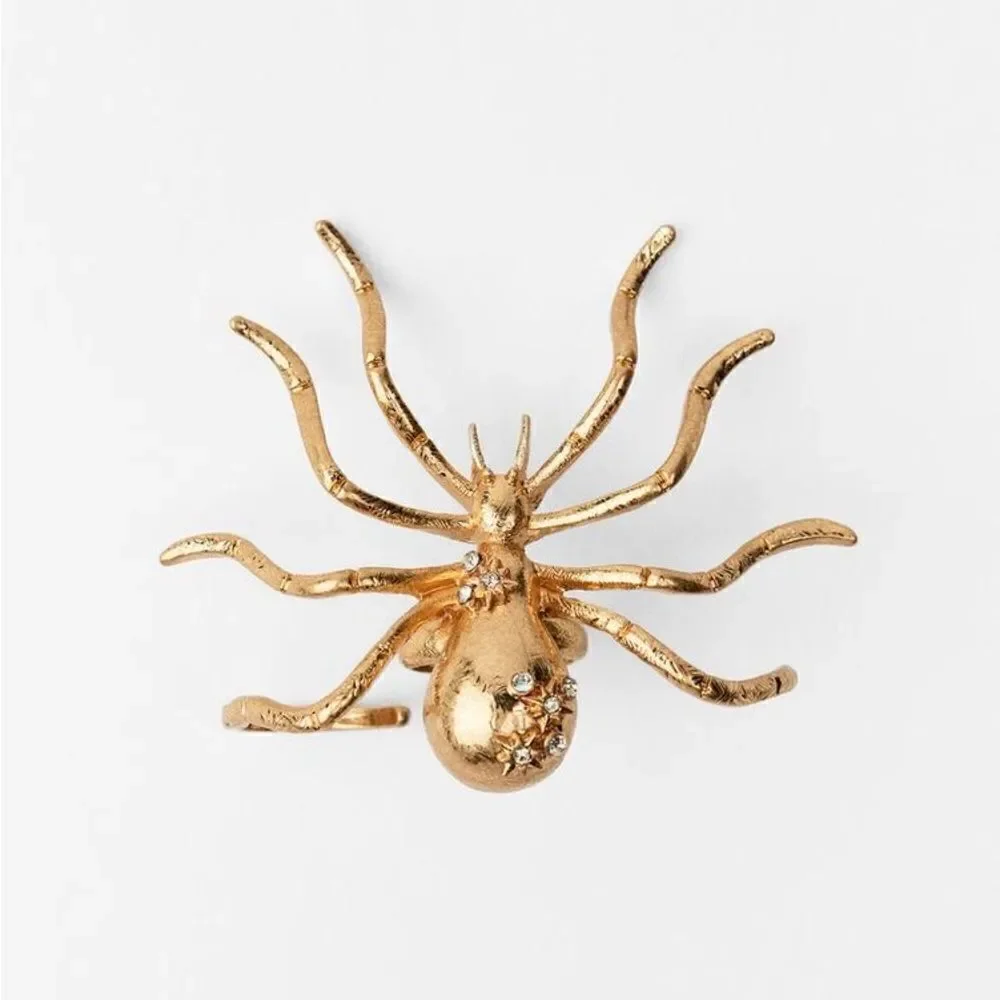 Zara Bejeweled Spider Ring